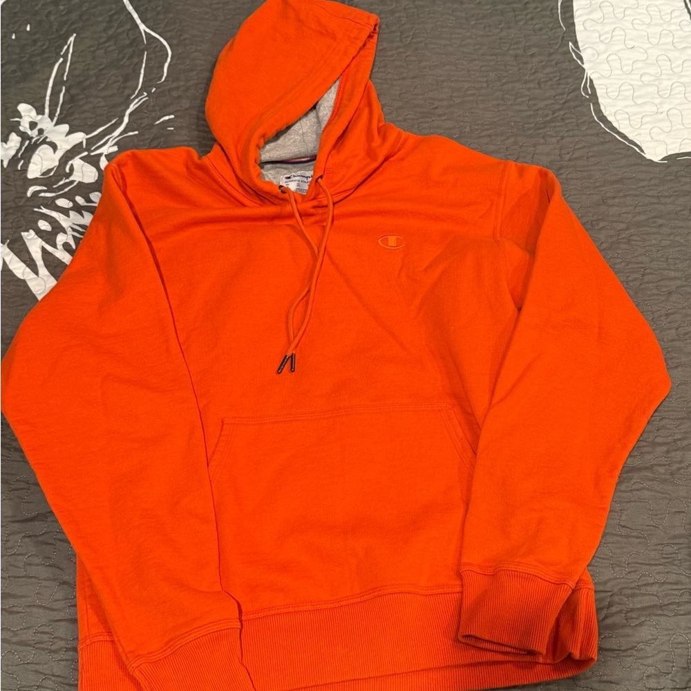Champion Men's medium Vibrant Orange Hoodie